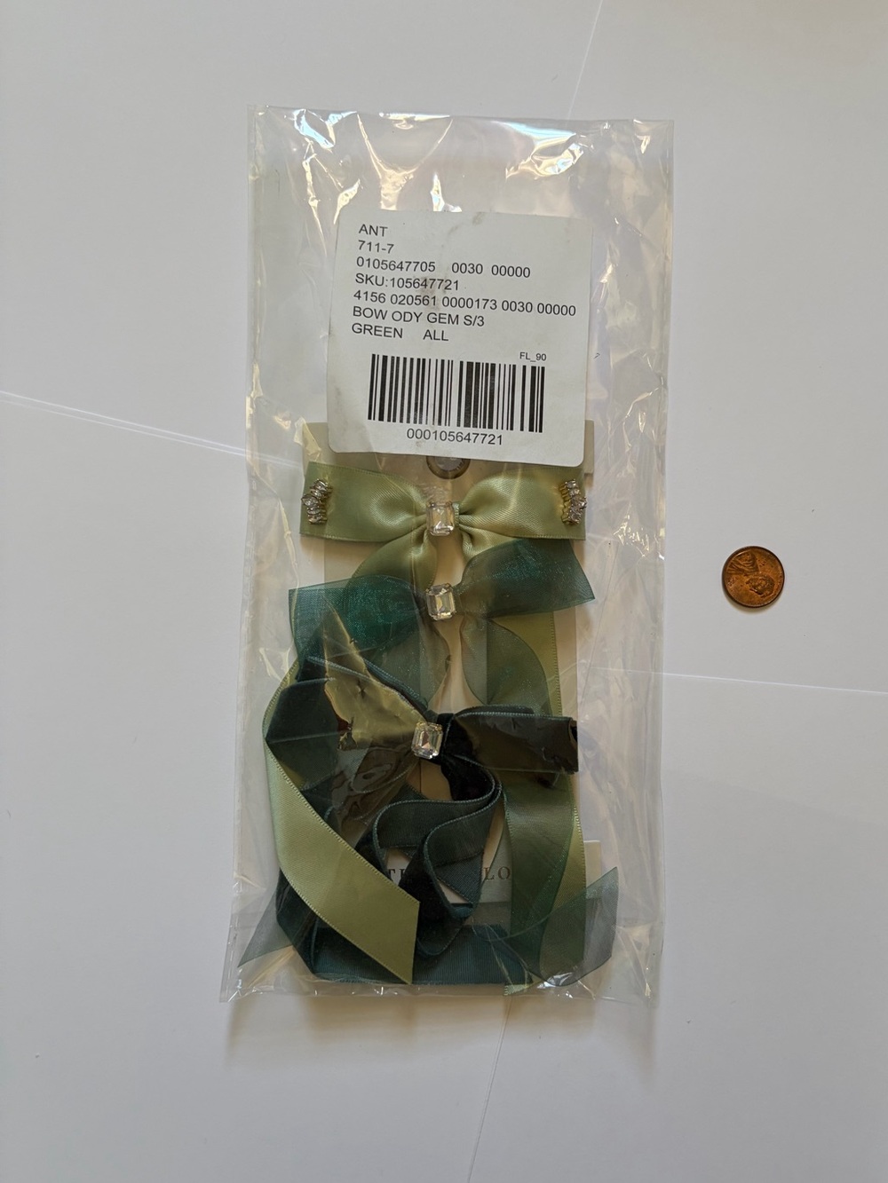 Set of 3 bow clips